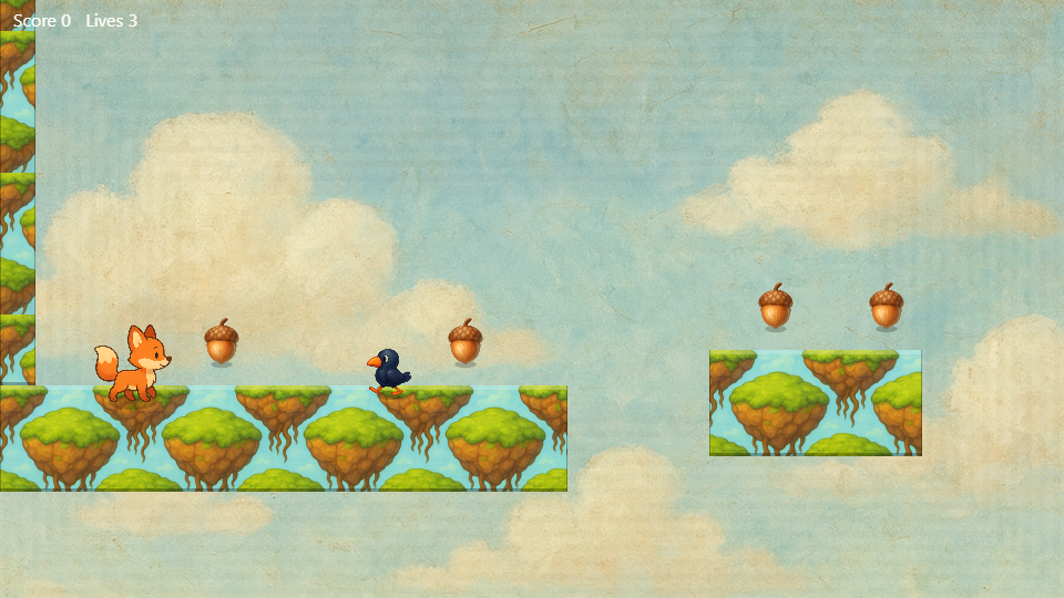 Sky Fox Acorns screenshot